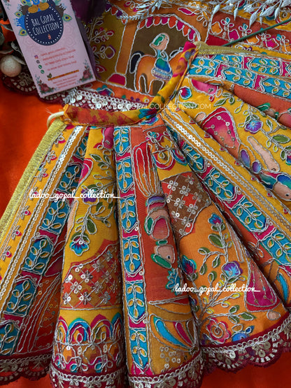Premium cone lehnga for mata rani and poshak for laddu gopal