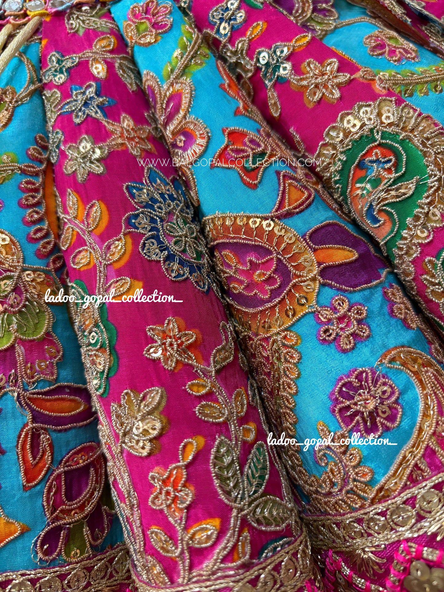 Premium cone lehnga for mata rani and poshak for laddu gopal