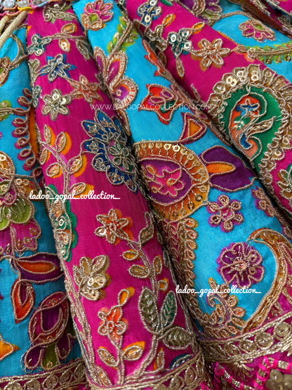 Premium cone lehnga for mata rani and poshak for laddu gopal