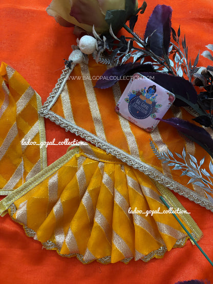 Lehriya yellow lehnga for mata rani