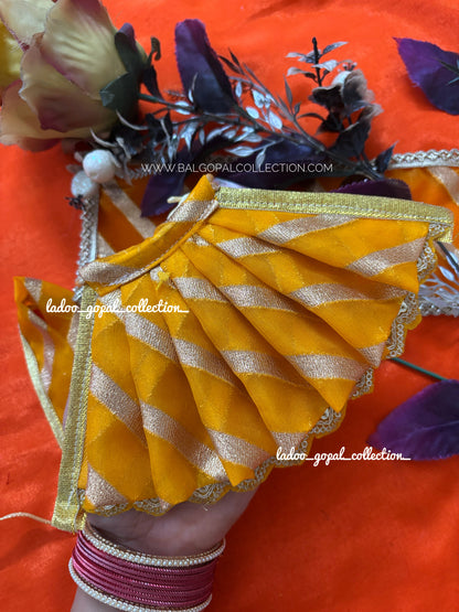 Lehriya yellow lehnga for mata rani