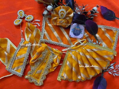 Lehriya cotton Radha krishna Poshak (RK Set)
