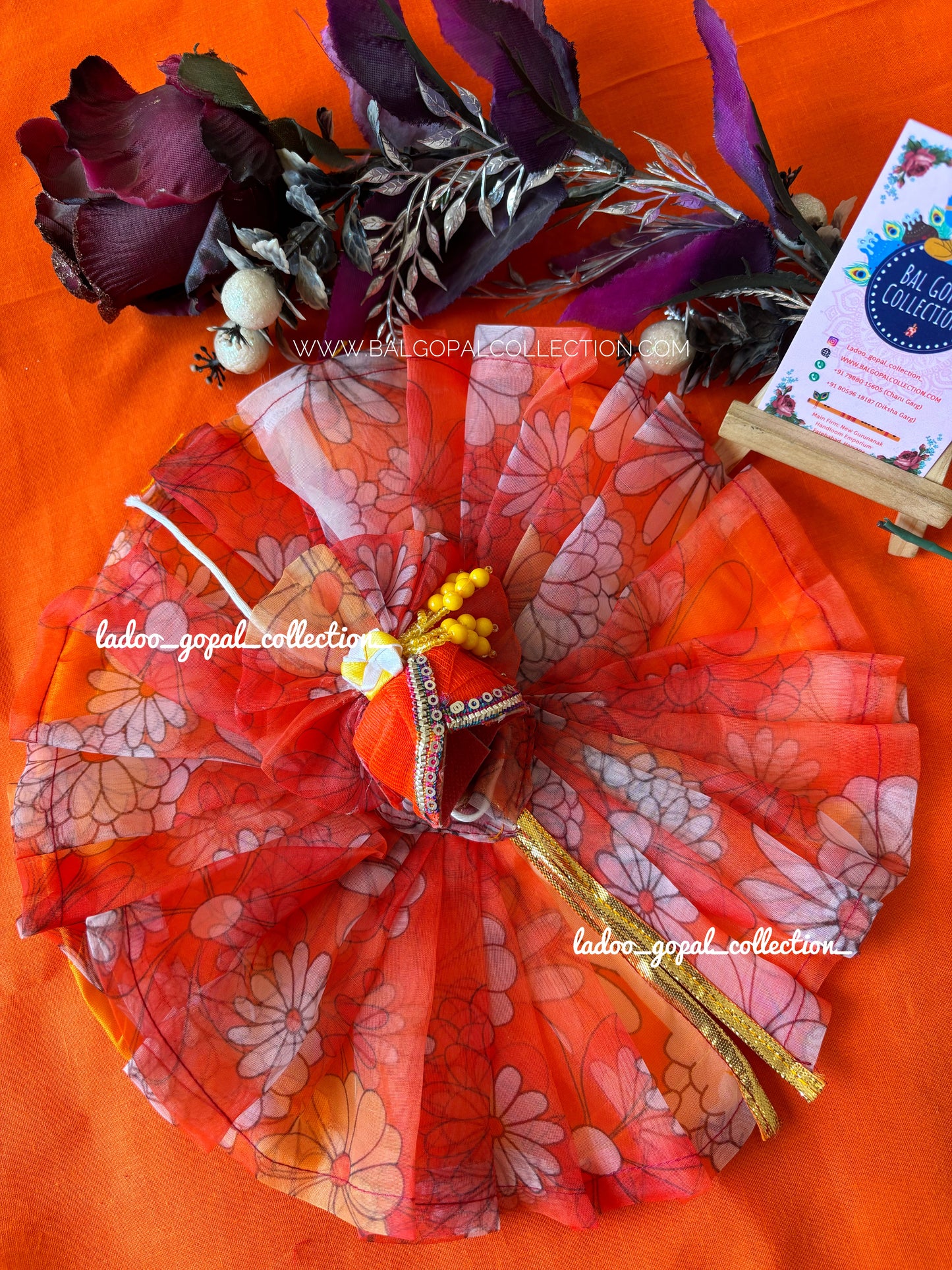 Summer orgenza poshak for laddu gopal