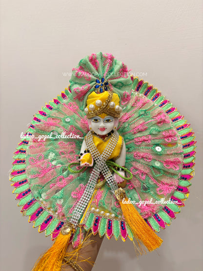 Green poshak for laddu gopal