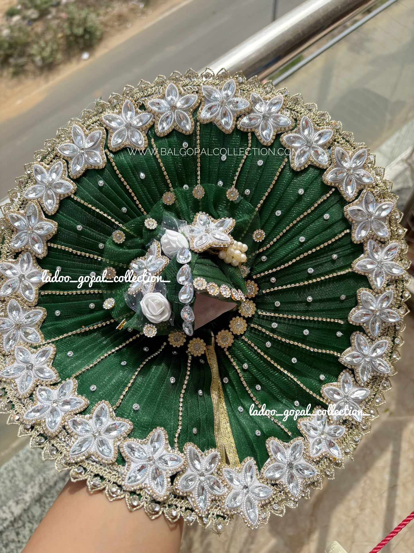 Heavy teej poshak for laddu gopal/ radha rani