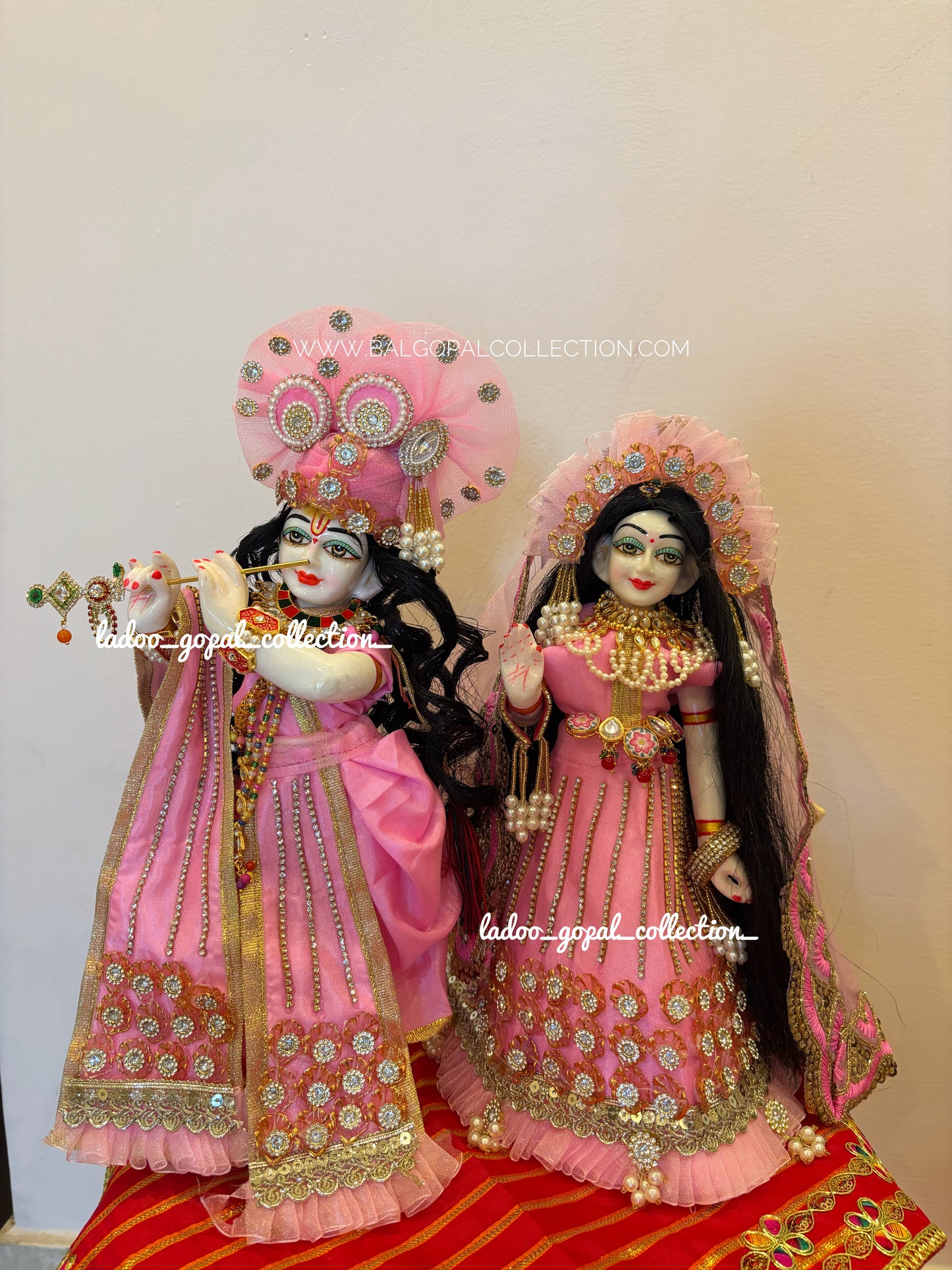 Gulabi Ras Premium RK poshak (Radha Krishna Poshak)