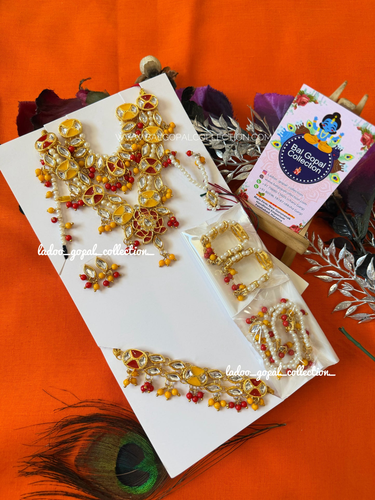 Premium shringar set for Radha Krishna