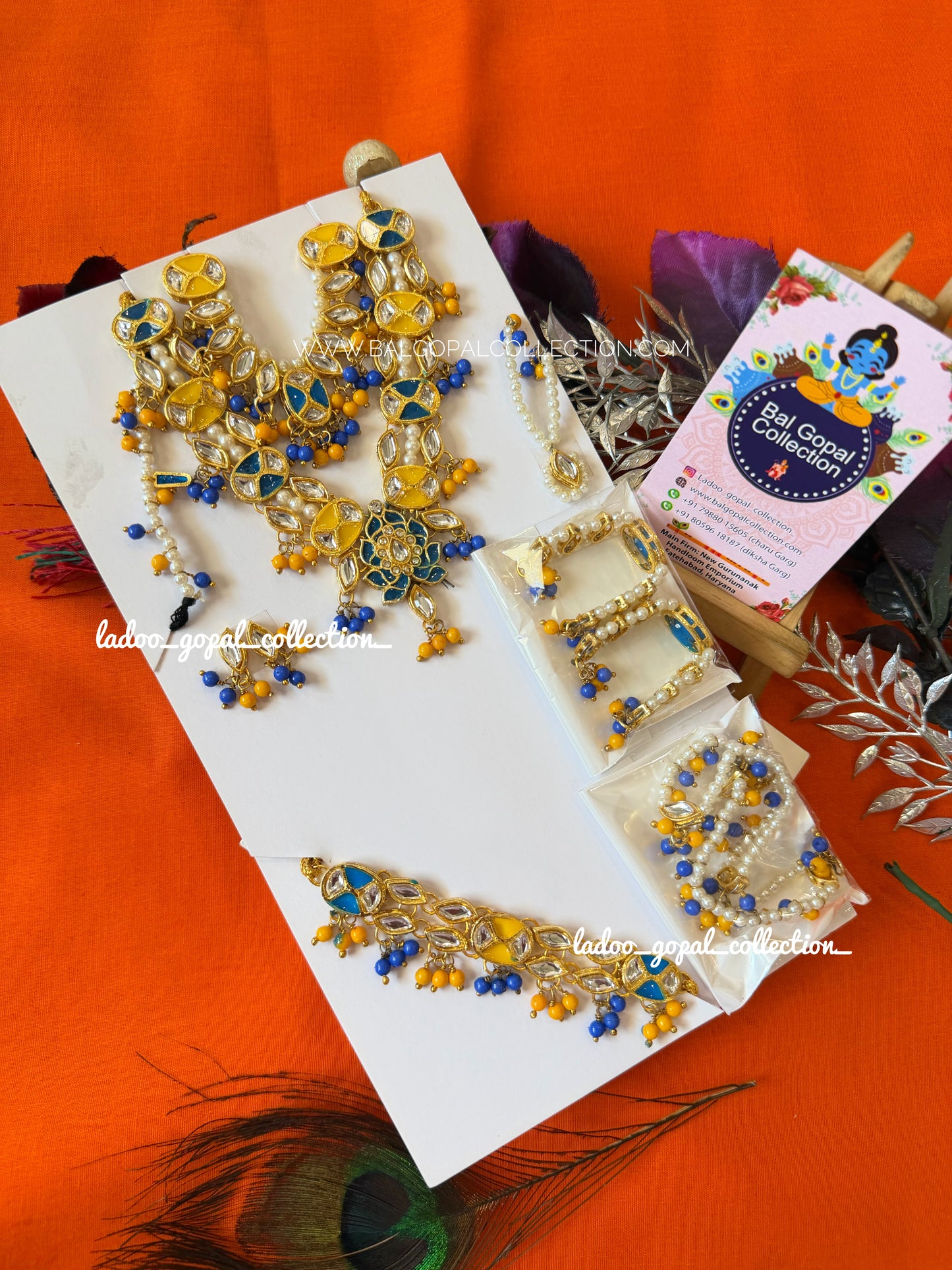 Premium shringar set for Radha Krishna