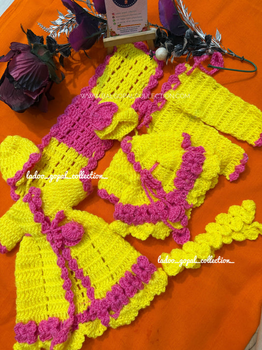 Woollen radha krishna poshak