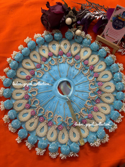 Neelam Moti poshak for janamashtami