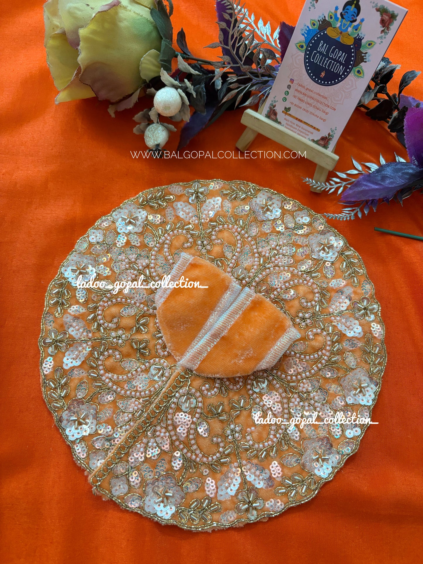 Handwork poshak for laddu gopal