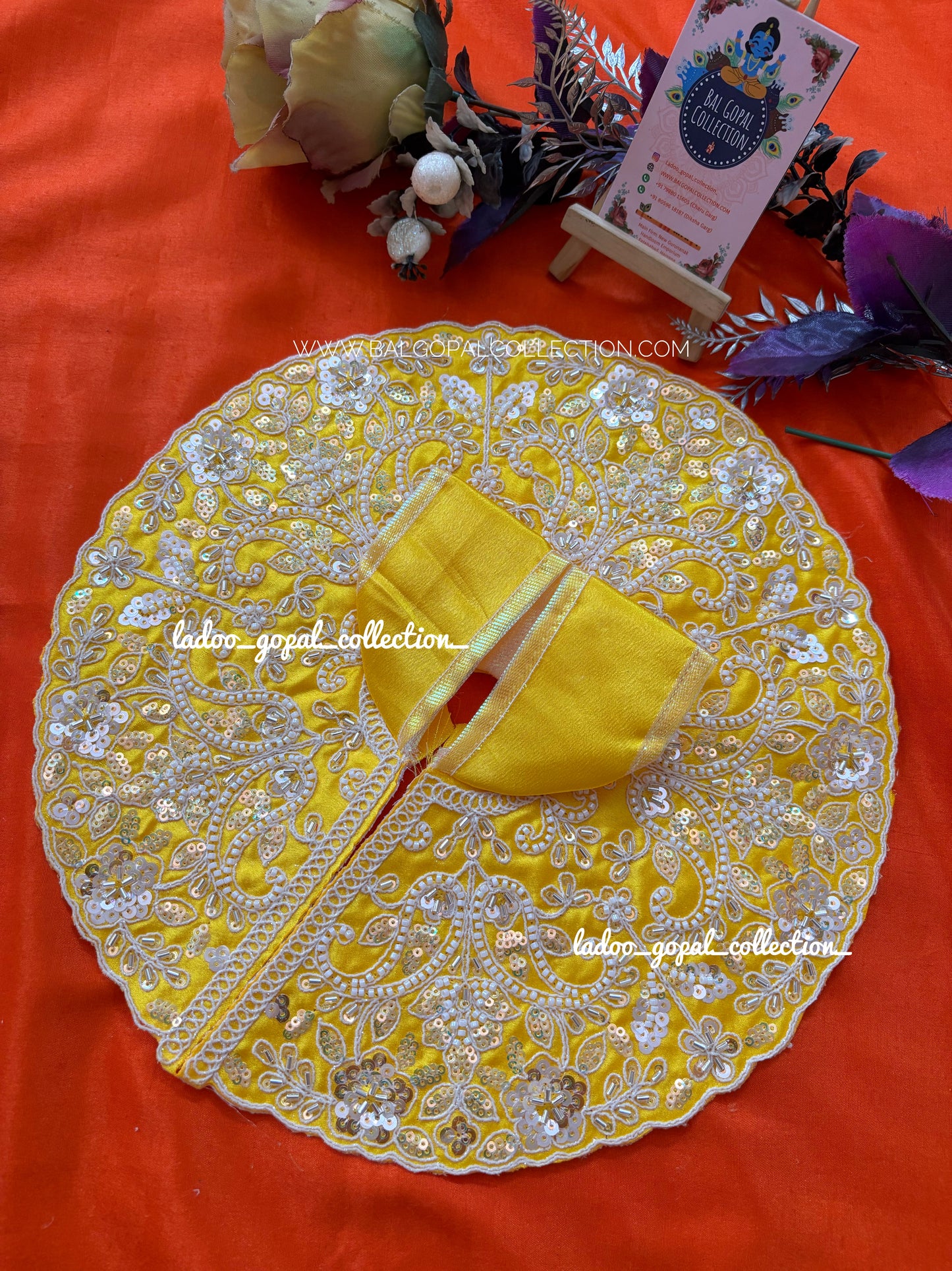 Handwork poshak for laddu gopal