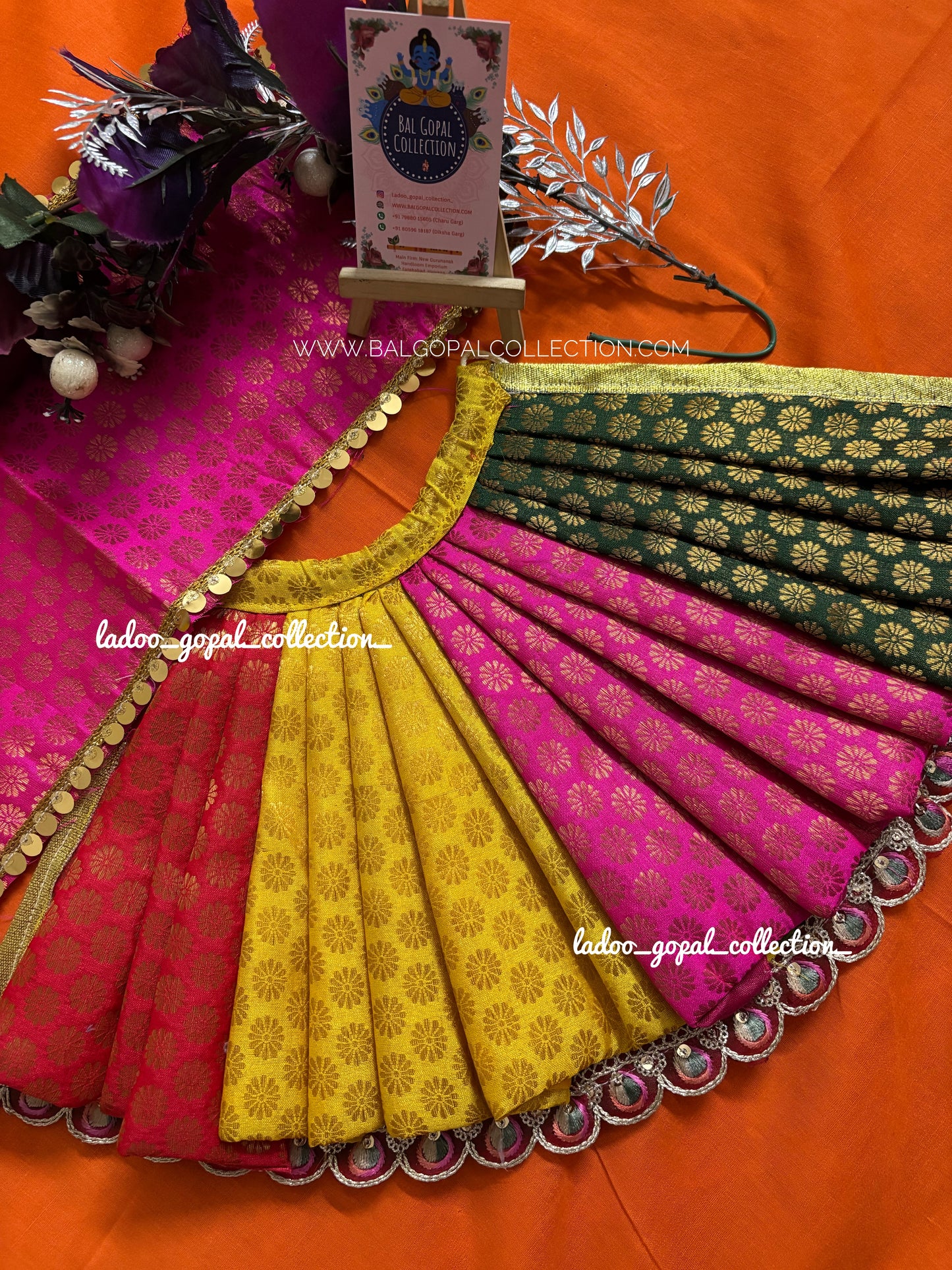 Multi poshak for laddu gopal/ Radha rani/Mata rani