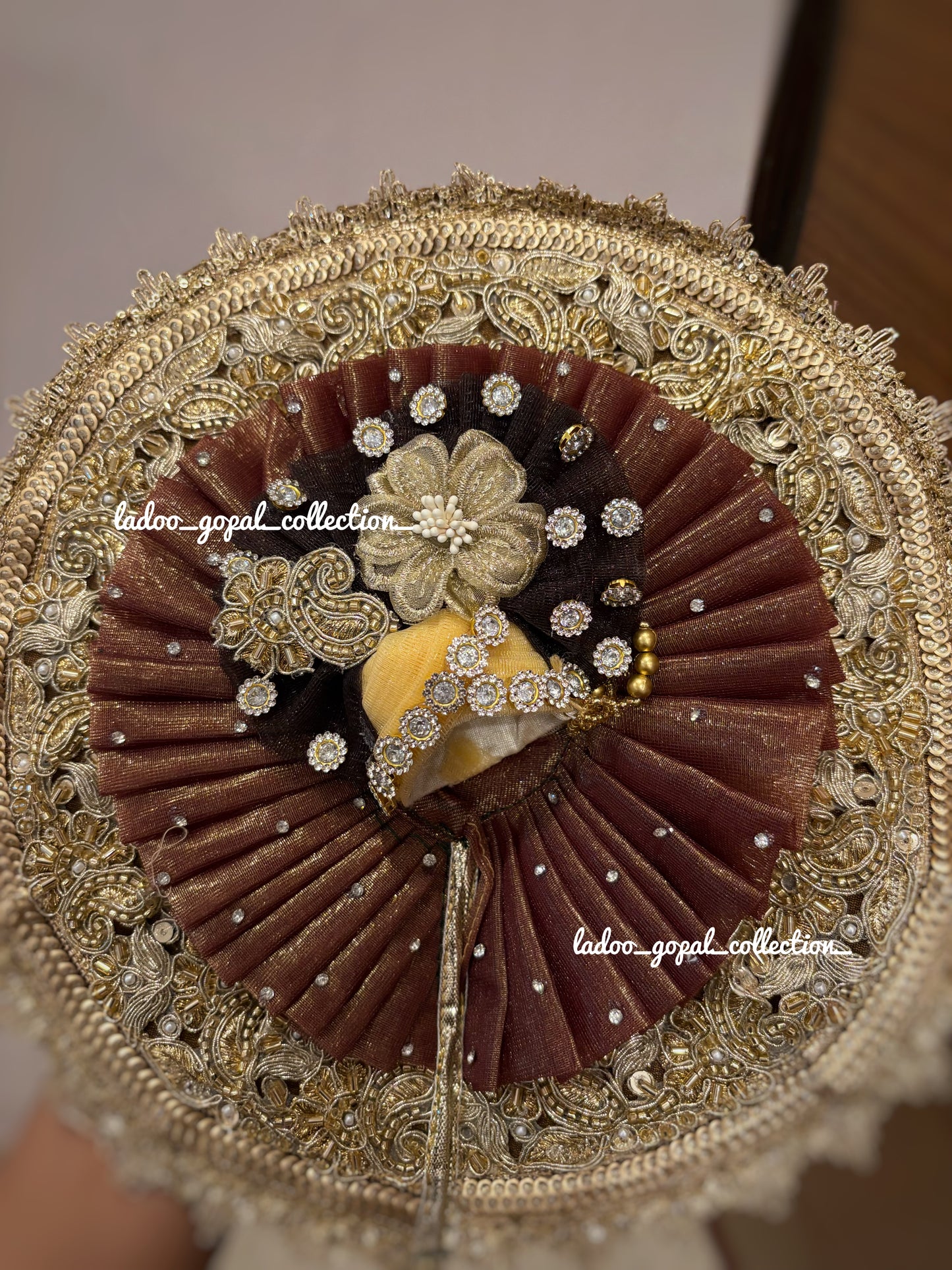 Brown Royal Poshak for laddu gopal ll Premium Collection