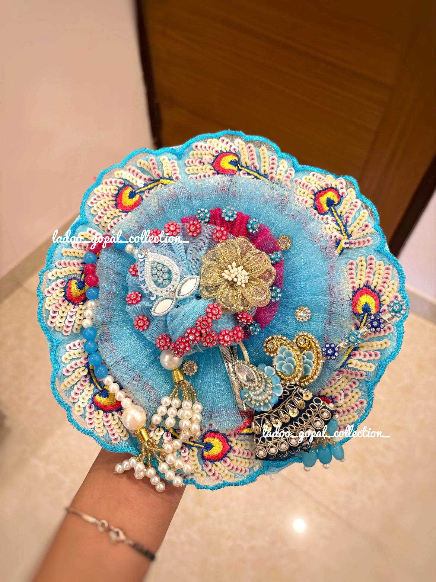 Morpankhi poshak for laddu gopal