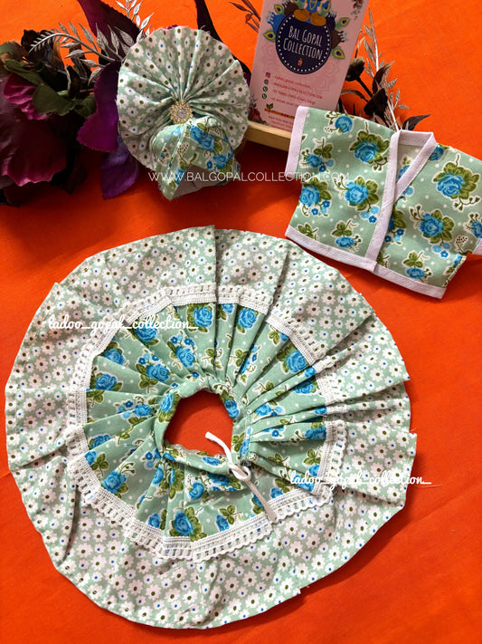 Cotton dress with pagdi for laddu gopal