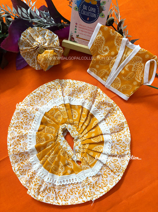 Cotton dress with pagdi for laddu gopal