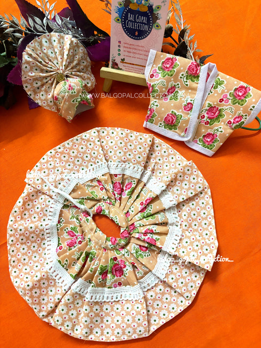 Cotton dress with pagdi for laddu gopal