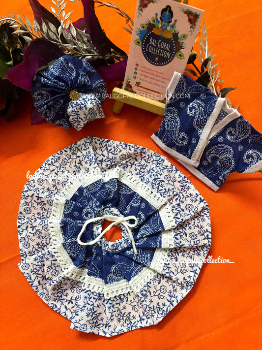 Cotton dress with pagdi for laddu gopal