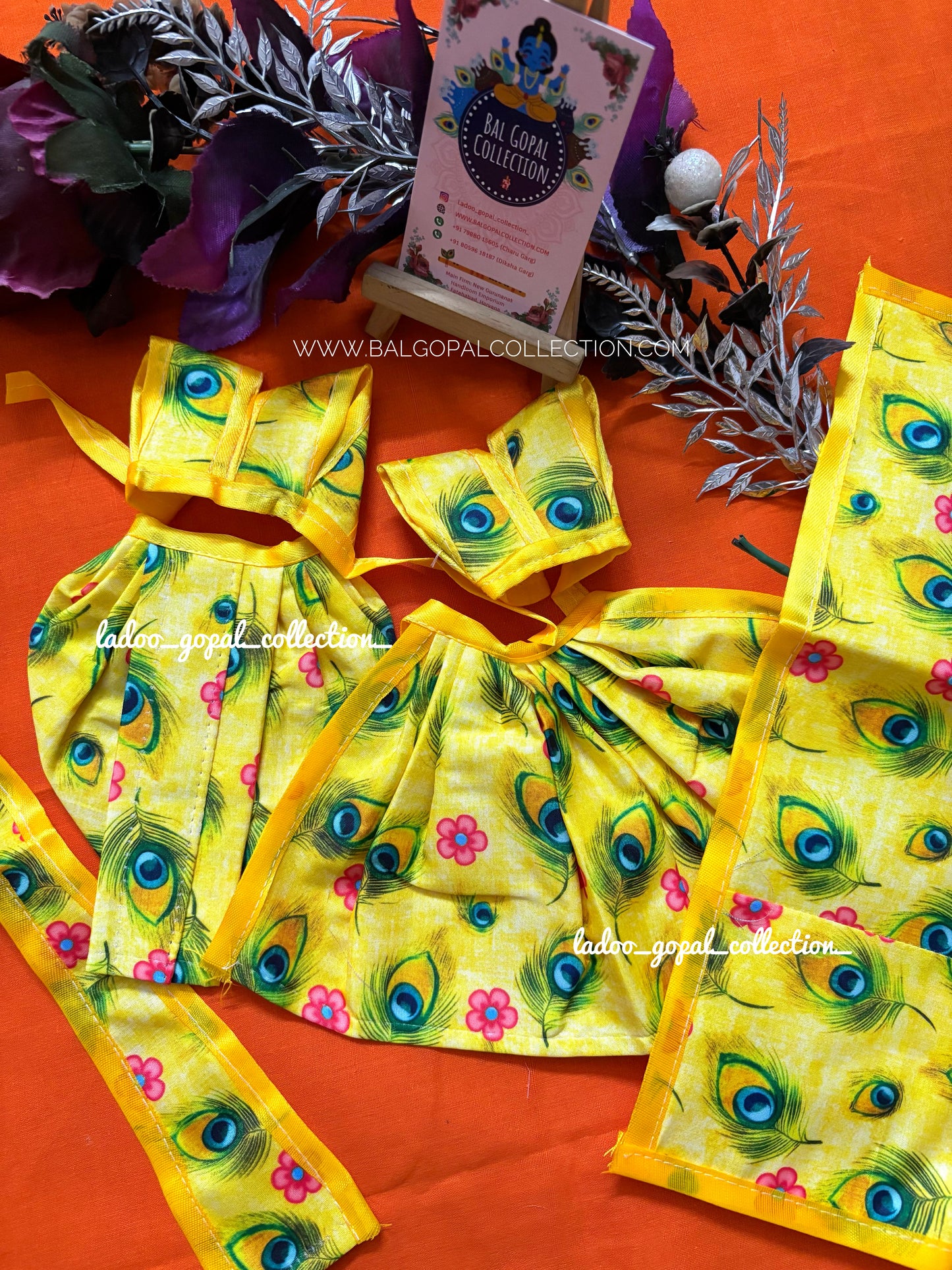 Cotton RK Poshak for Radha Krishna