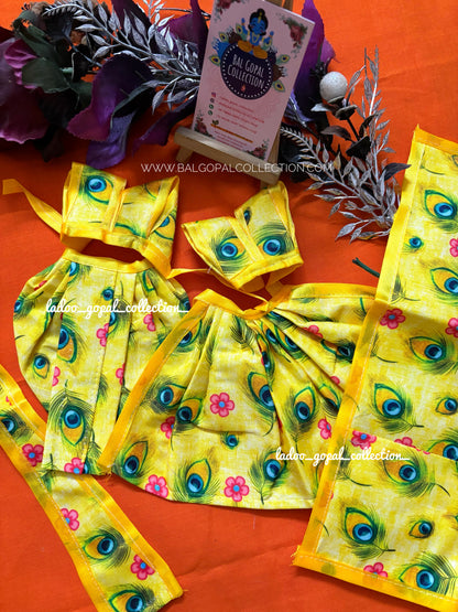 Cotton RK Poshak for Radha Krishna