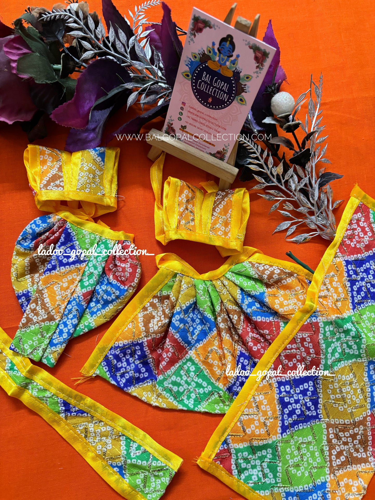 Cotton RK Poshak for Radha Krishna