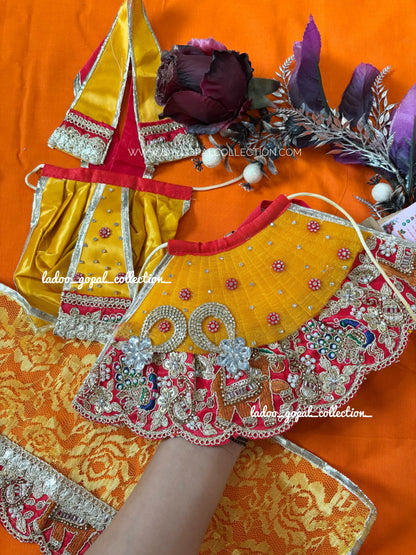 Yellow radha krishna poshak (RK Set)