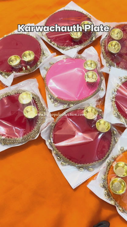 Karwachauth platter for radha rani